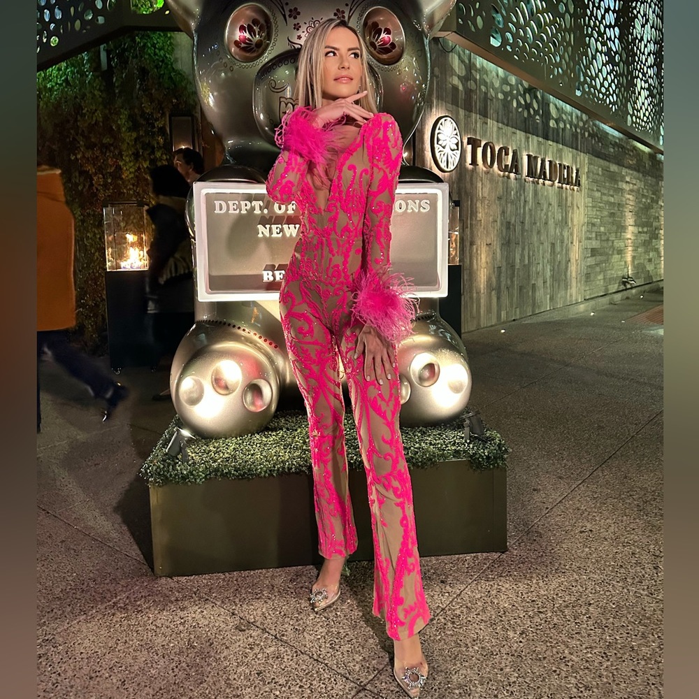Pink jumpsuit